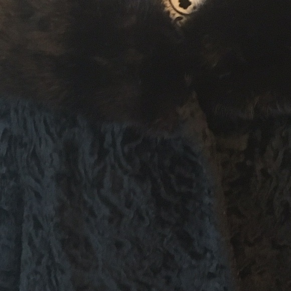 Black Mink &  Persian lamb vintage coat / jacket—cotton dust bag included - Picture 4 of 6